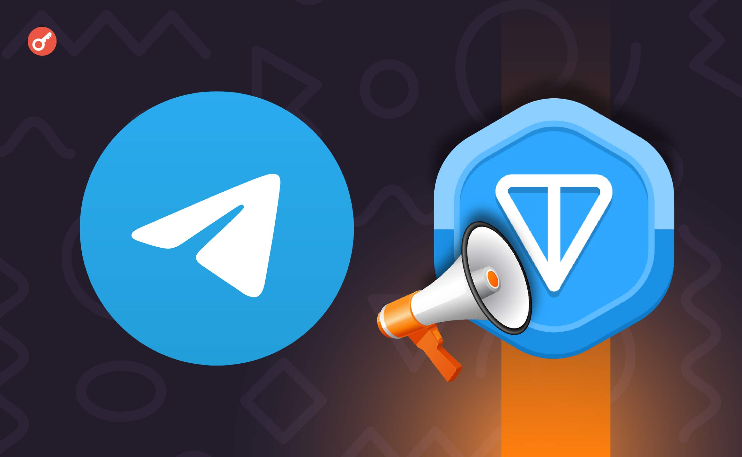 Telegram разрешил покупку рекламы за Toncoin. Заглавный коллаж новости.