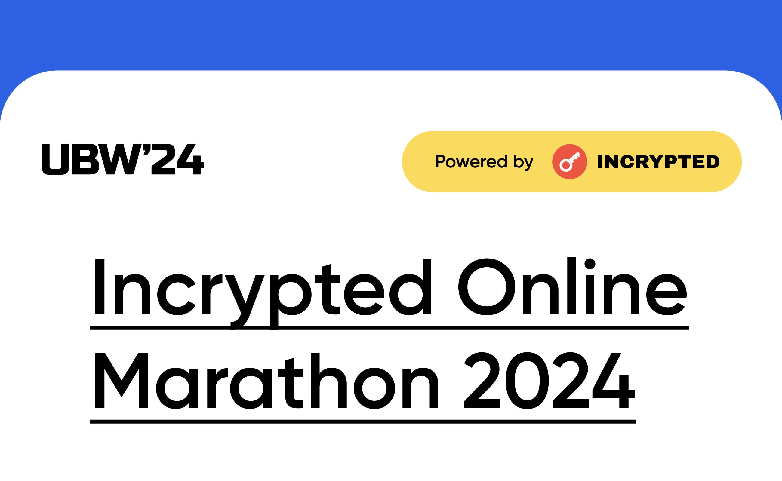The Incrypted team will host the Online Marathon 2024. Заглавный коллаж статьи.
