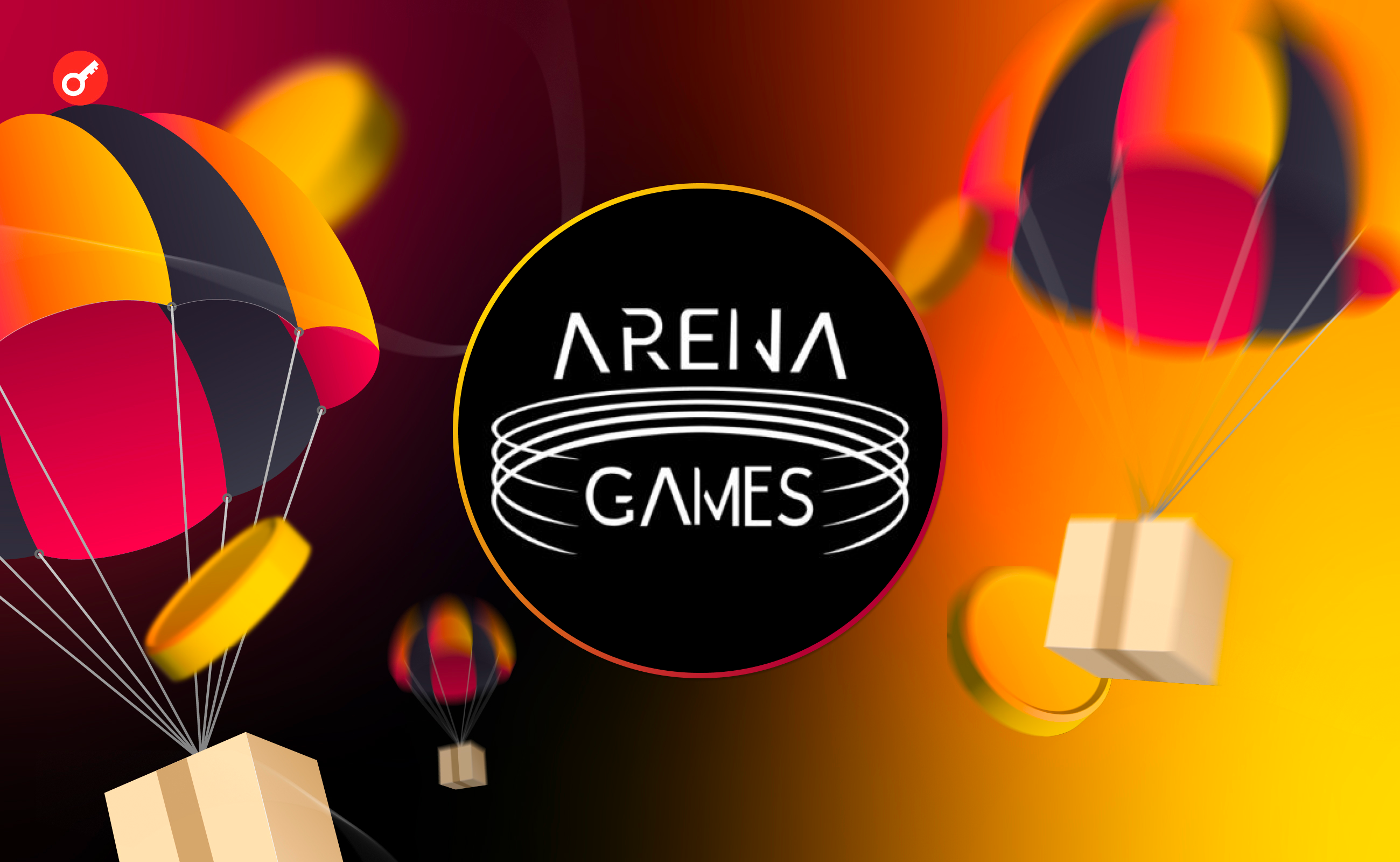 Participate in airdrop campaign of Arena Games project. Заглавный коллаж статьи.