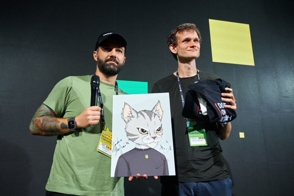 CEO Incrypted Ivan Pavlovsky i współzałożyciel Ethereum Vitalik Buterin. Zdjęcie: Incrypted.