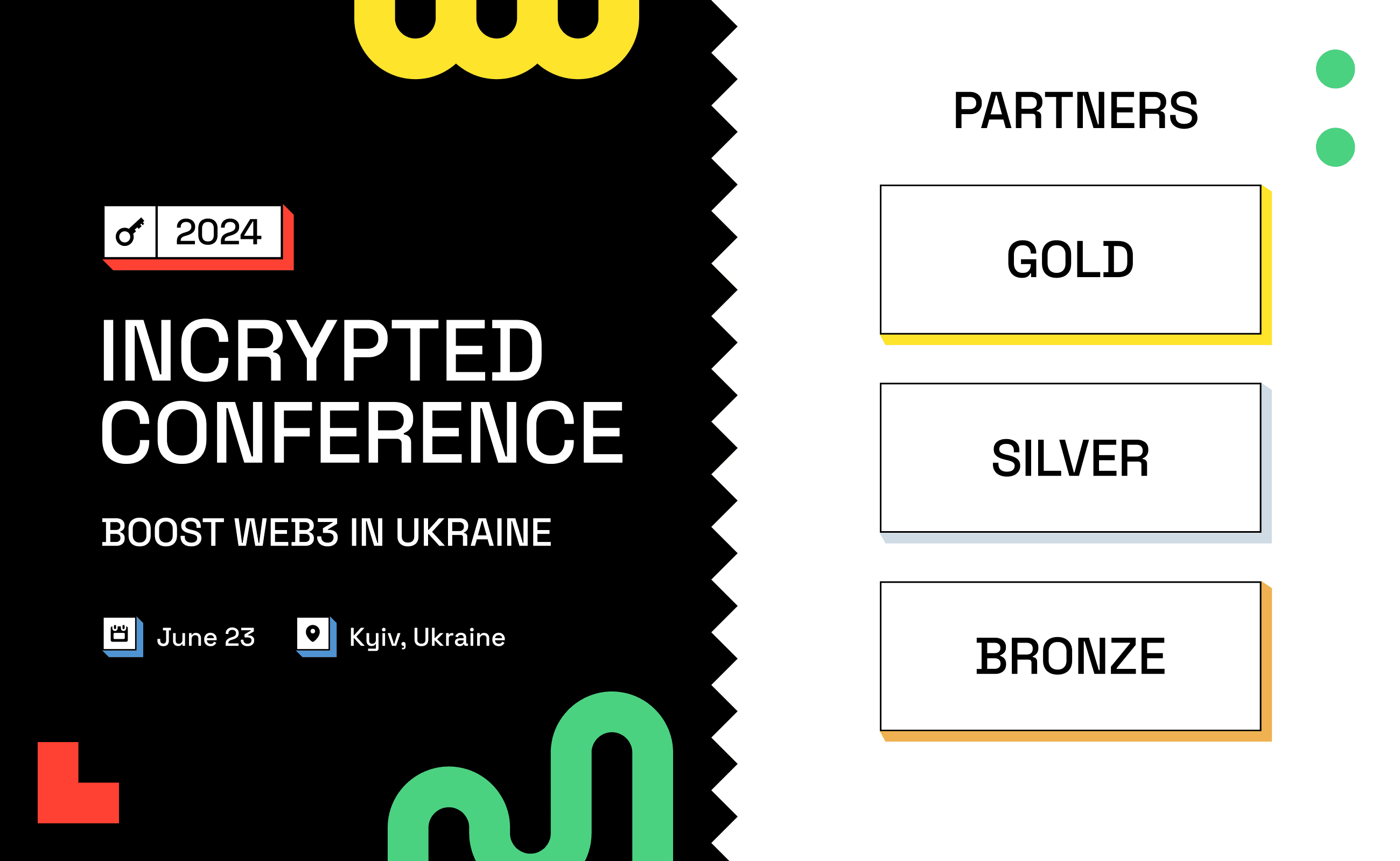 Incrypted Conference 2024: представлены Gold, Silver и Bronze партнеры ключевого криптоивента лета. Заглавный коллаж новости.