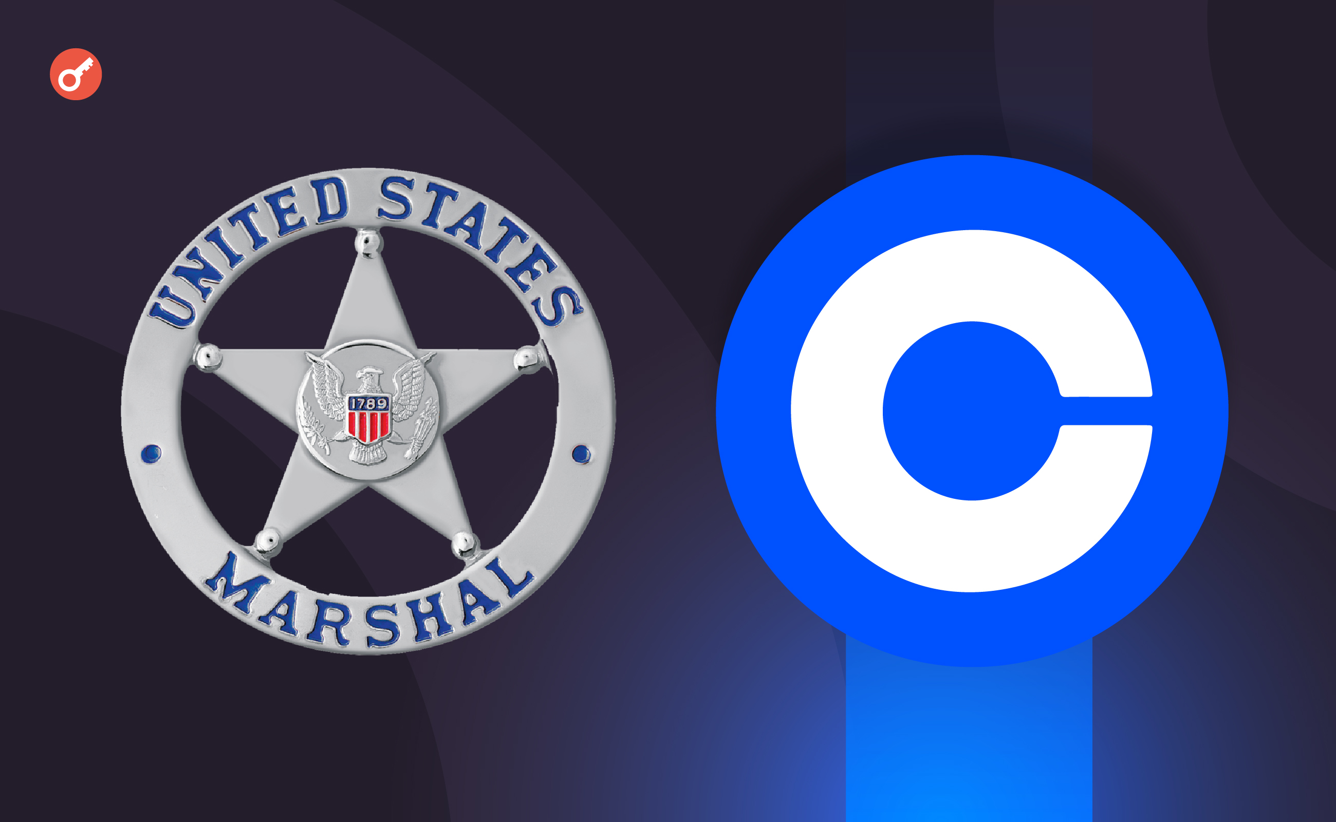 Служба маршалів США вибрала Coinbase для надання послуг з торгівлі цифровими активами. Головний колаж новини.