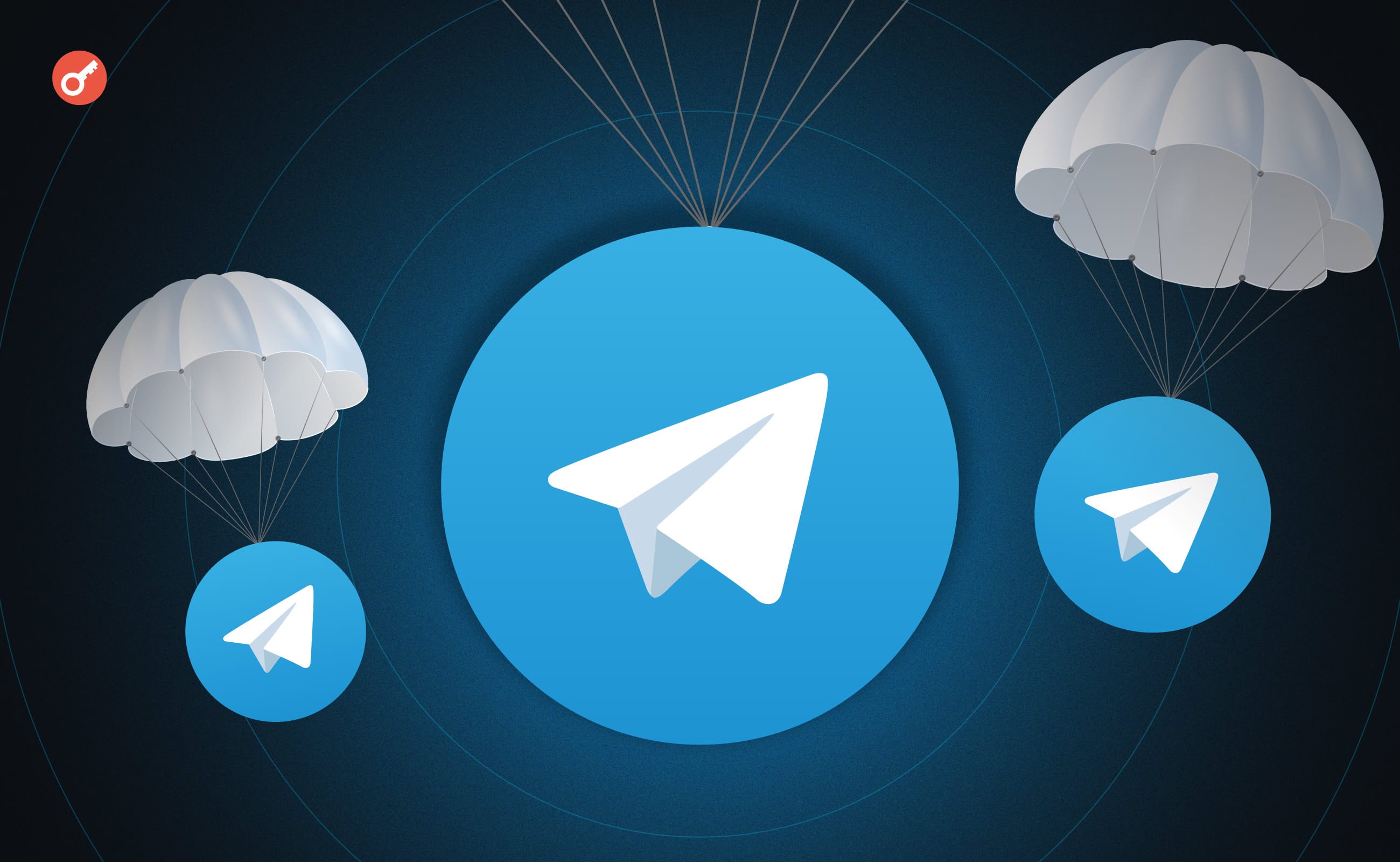 Шесть лучших Telegram-каналов с аирдропами. Заглавный коллаж статьи.