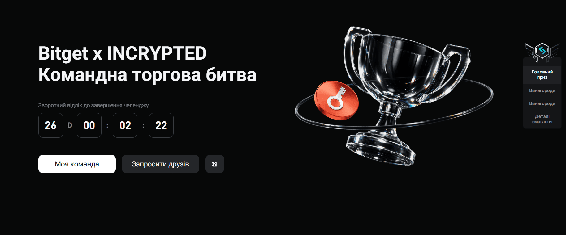 Участвуем в командной торговой битве Bitget × INCRYPTED